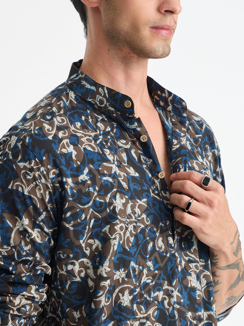 Kalamkari Printed Long Kurta