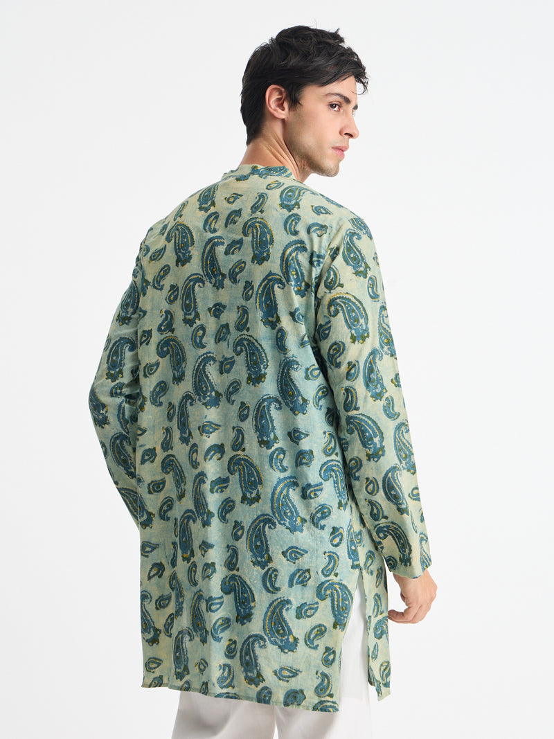 Paisley Block Print Kurta