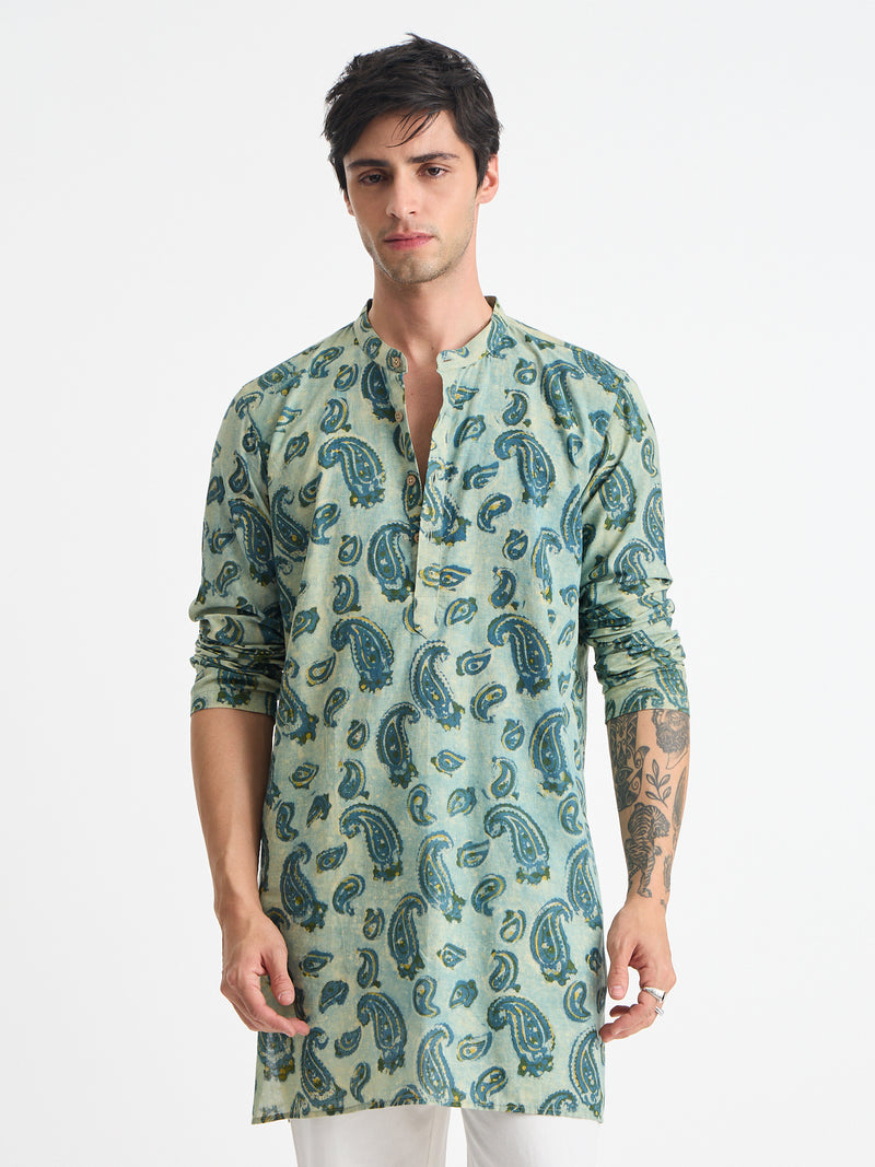 Paisley Block Print Kurta