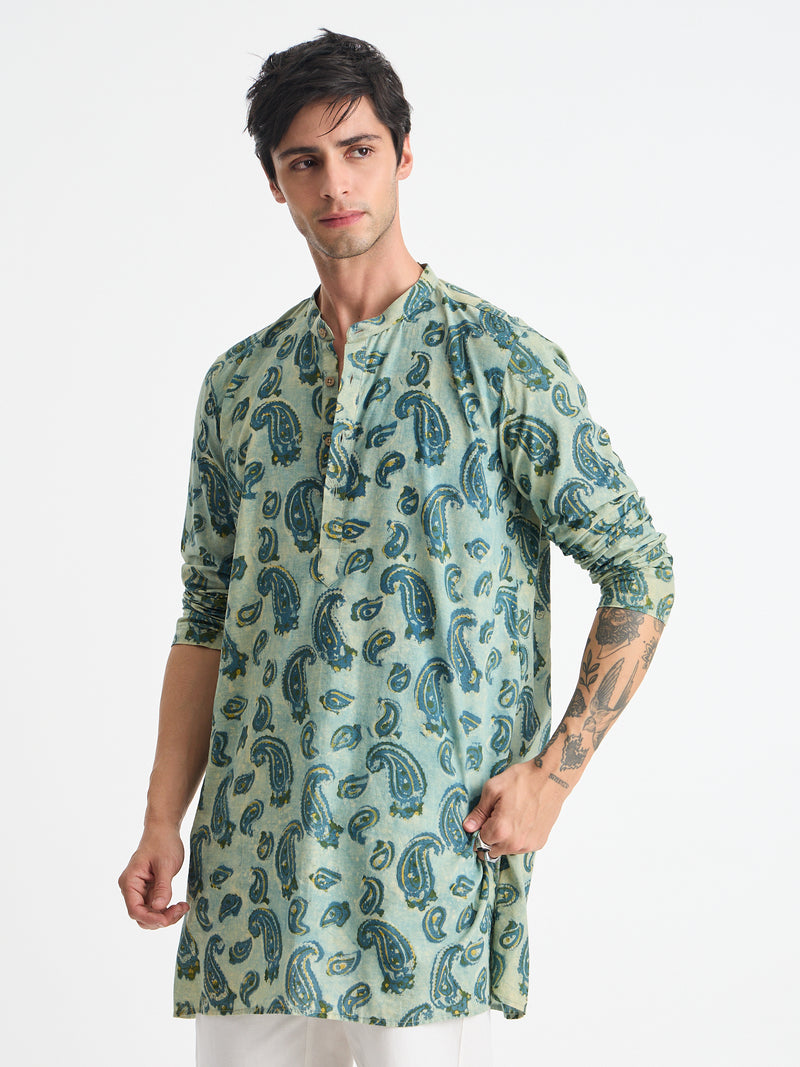 Paisley Block Print Kurta