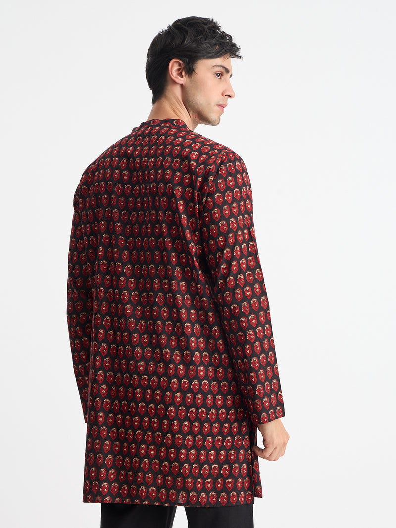 Ethnic Motif Mid-Length Kurta
