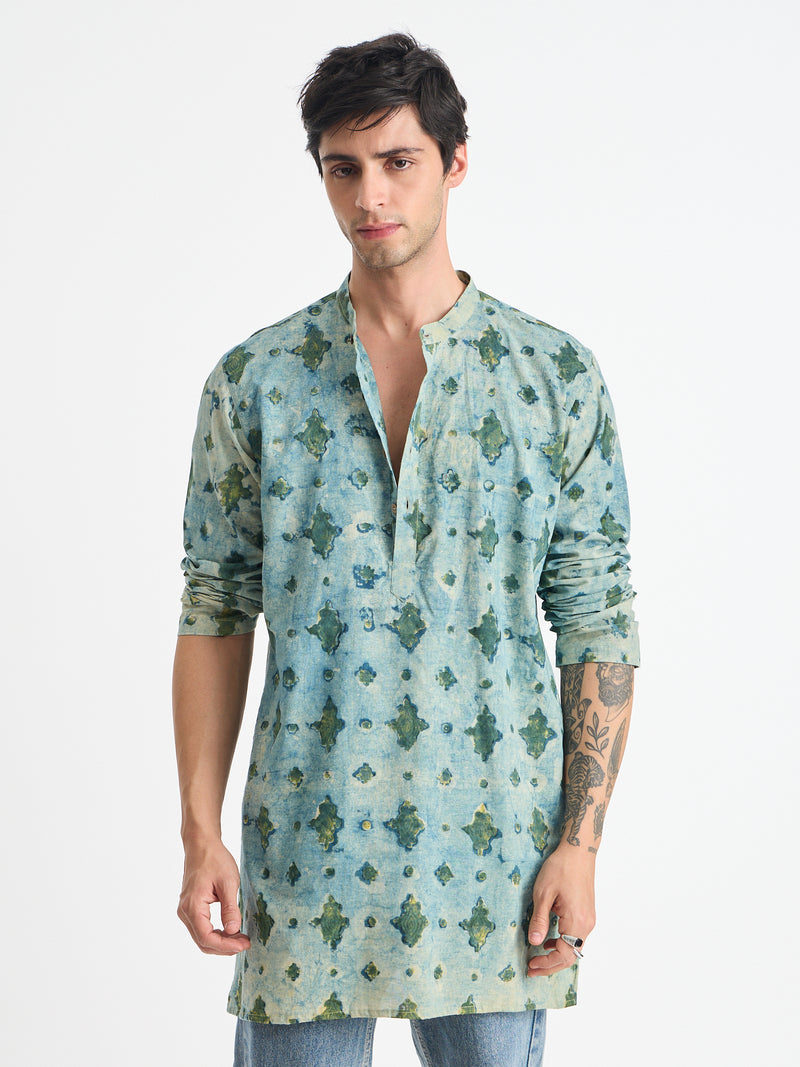 Geometric Motif Printed Kurta