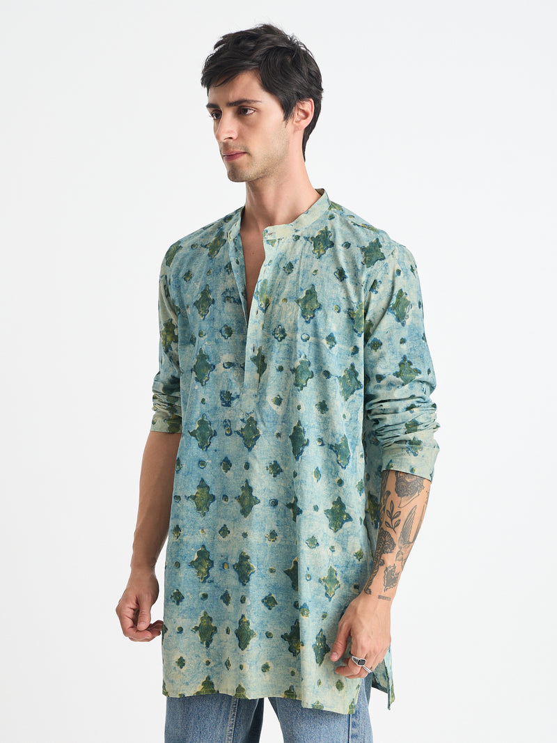 Geometric Motif Printed Kurta