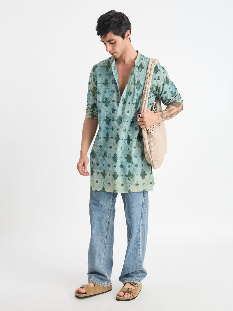 Geometric Motif Printed Kurta