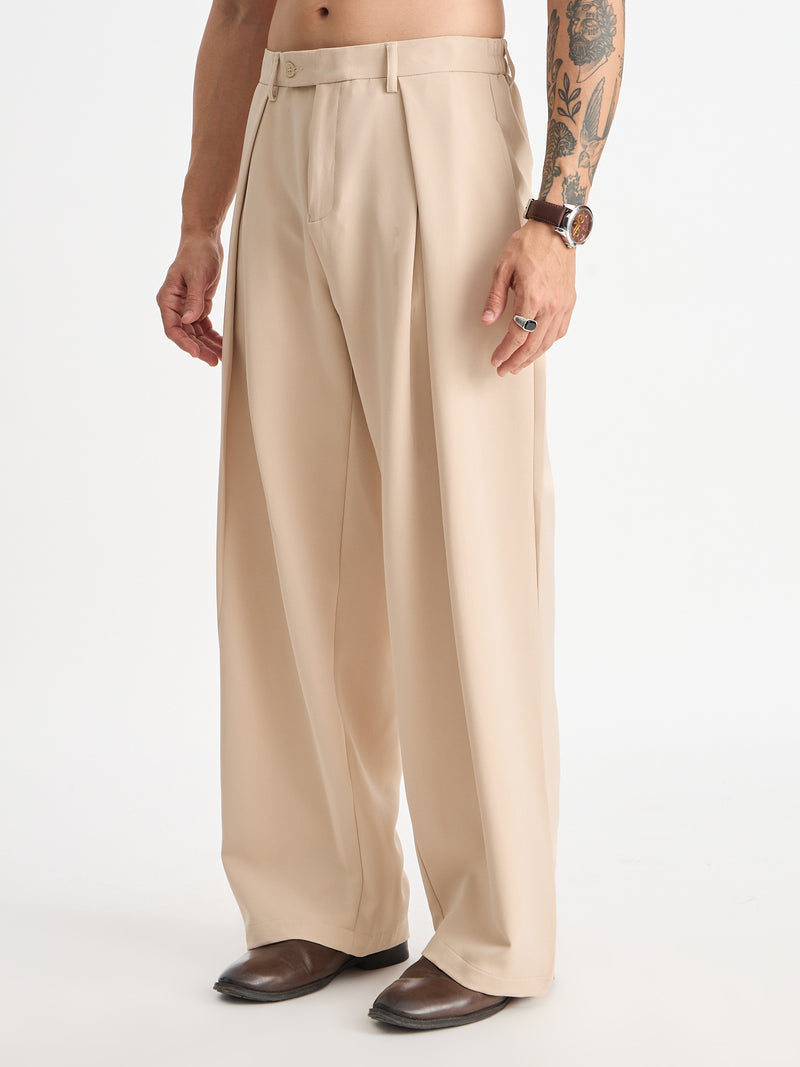 Italian Pleat Baggy Trousers