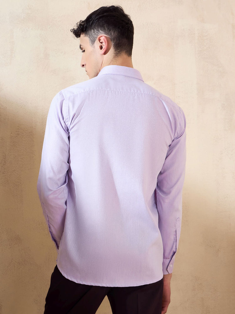 Lavender: Spread Collar Shirt