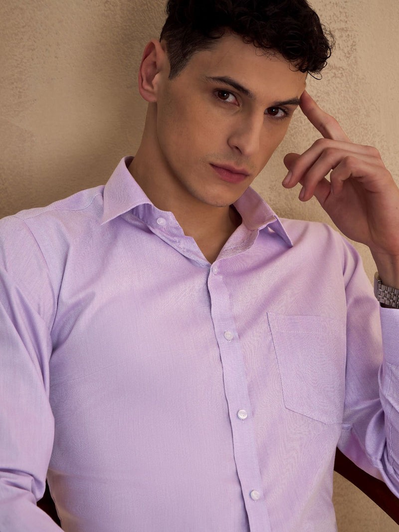 Lavender: Spread Collar Shirt
