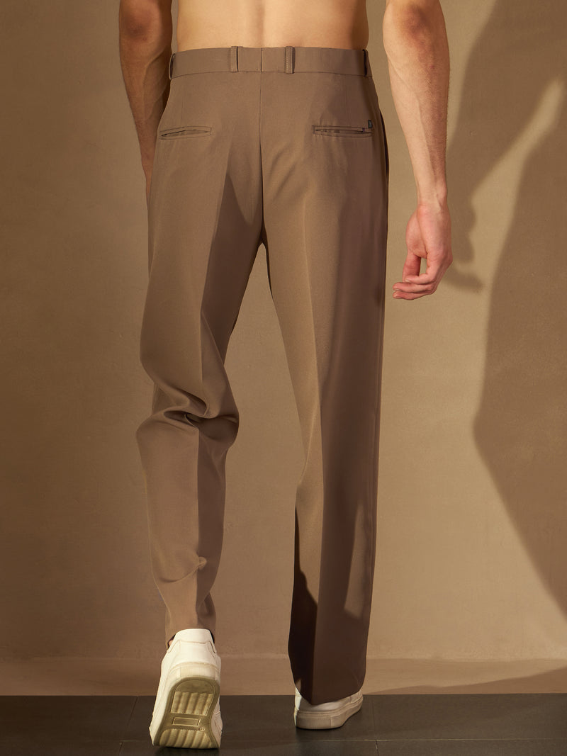 Brown: Baggy Fit Korean Trouser