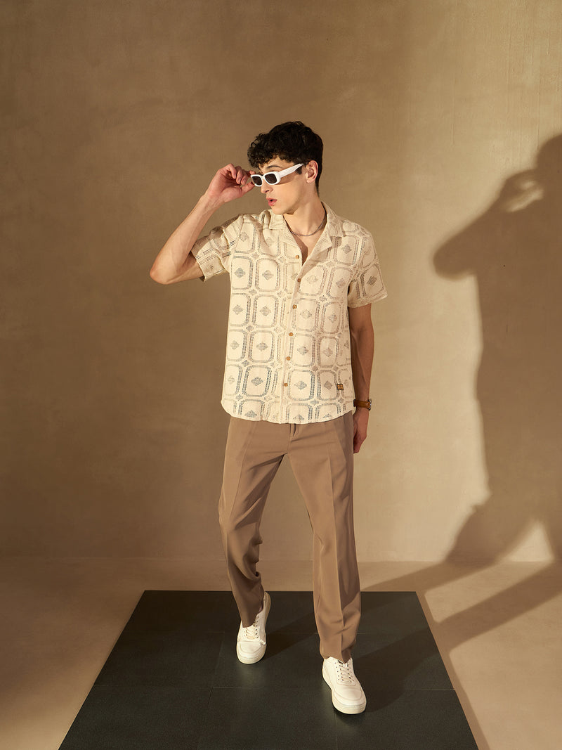Brown: Baggy Fit Korean Trouser