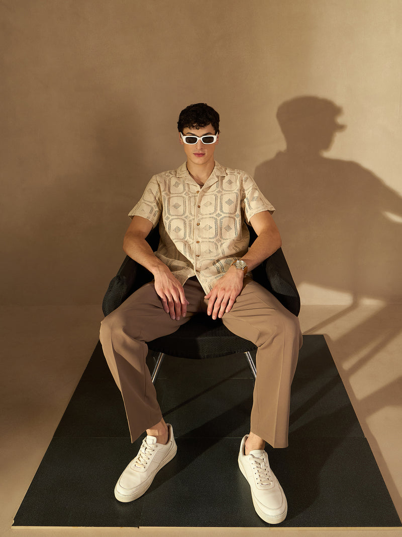 Brown: Baggy Fit Korean Trouser