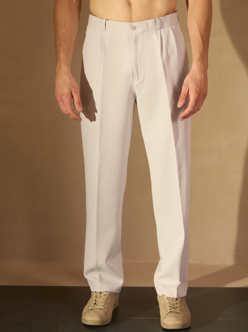 Ice Grey: Korean Baggy Loose Fit Trouser