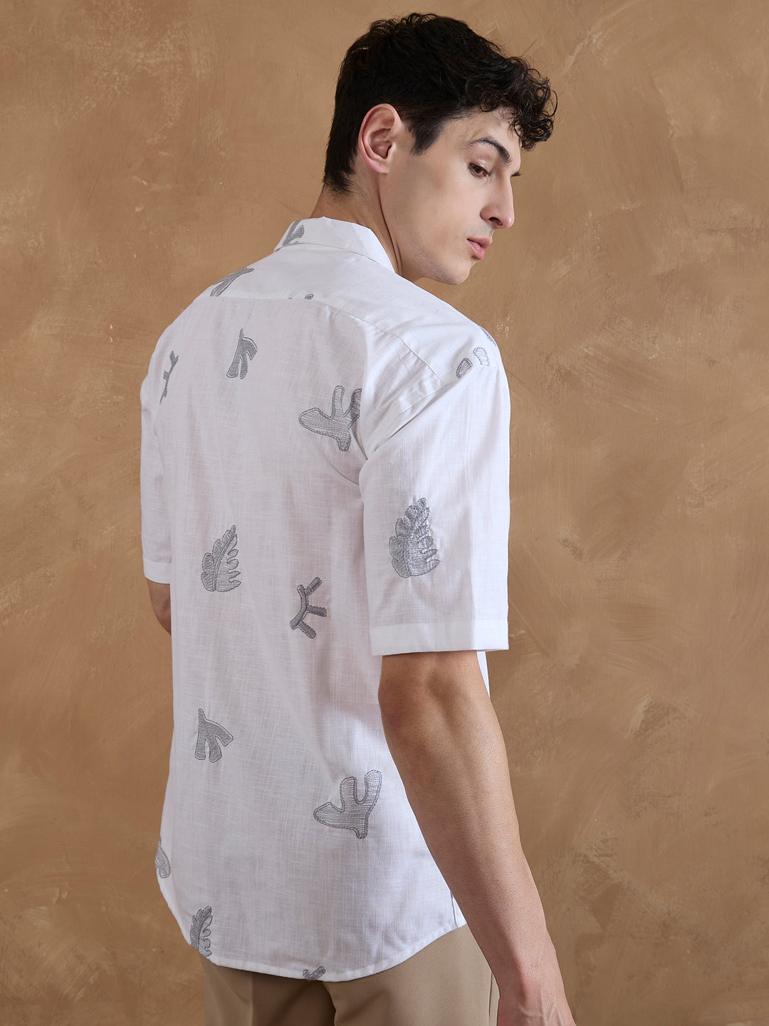 White: Embroidered Shirt