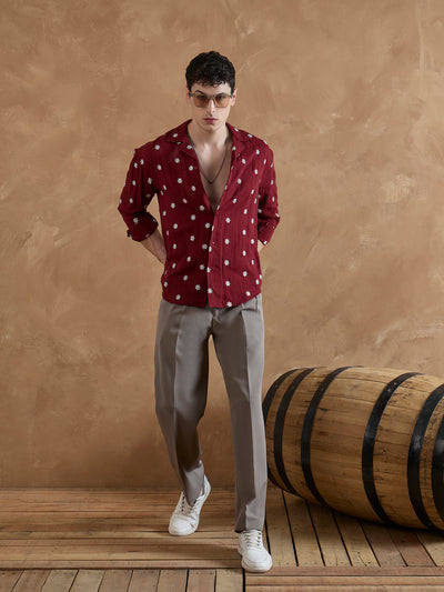 Muslin Embroidered Shirt