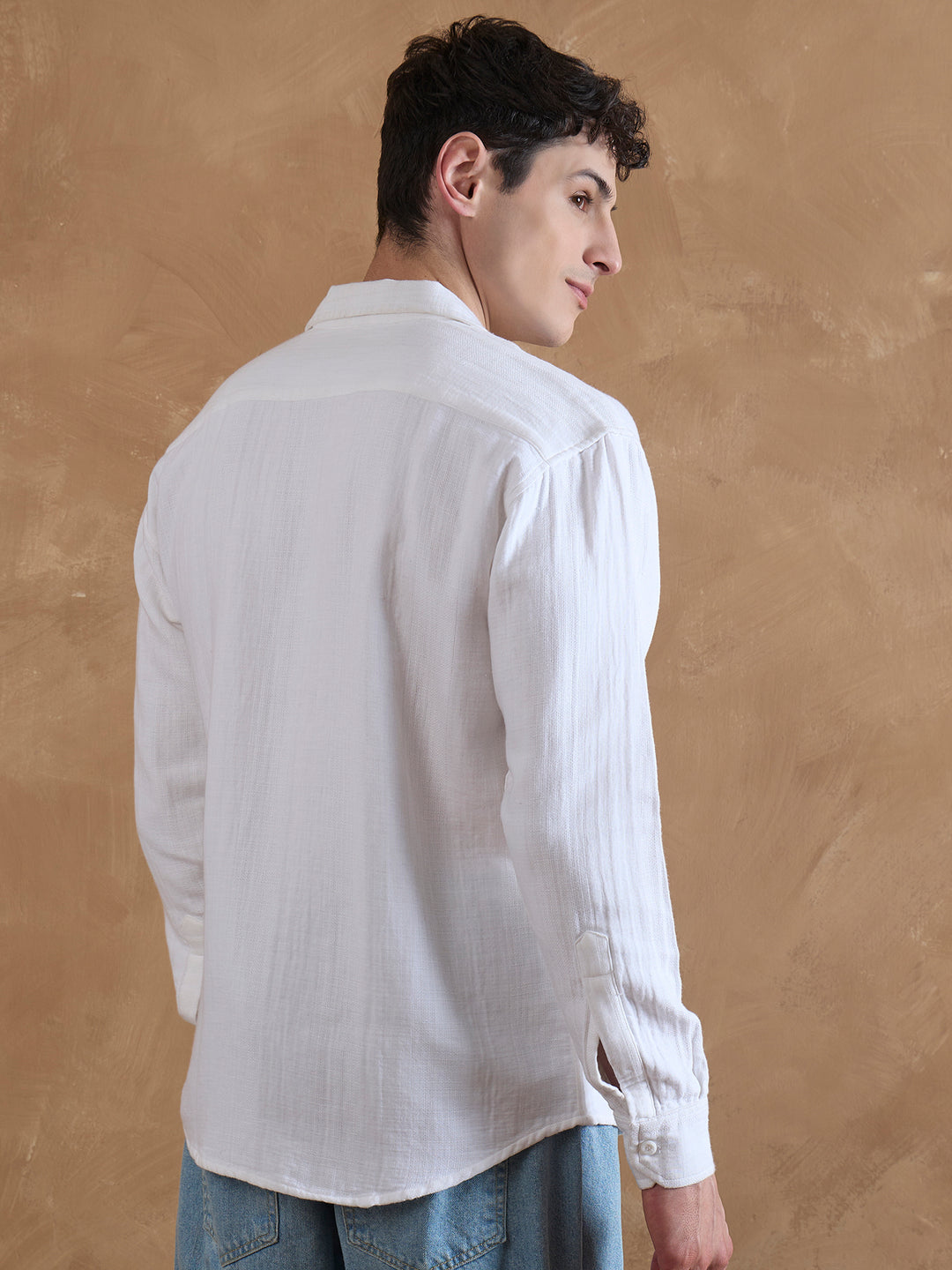 White: Muslin Double Gauze Shirt