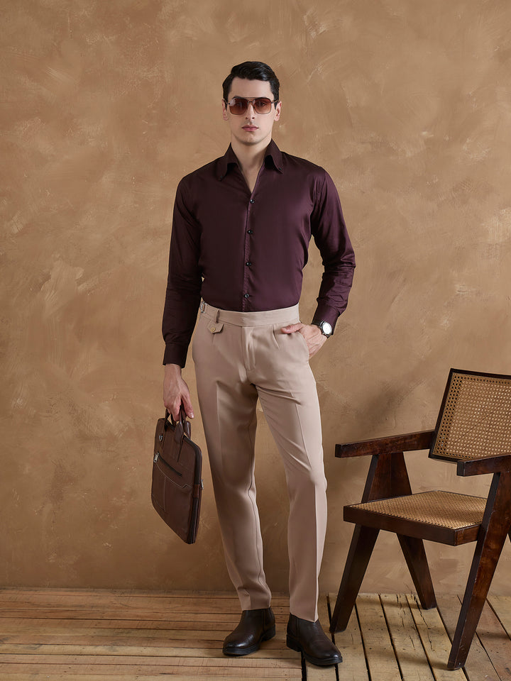 Maroon: Cooper Collar Shirt