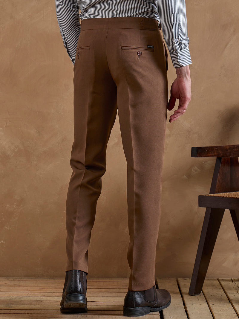 Dark Brown: Adjustable Fastening Gurkha Trouser