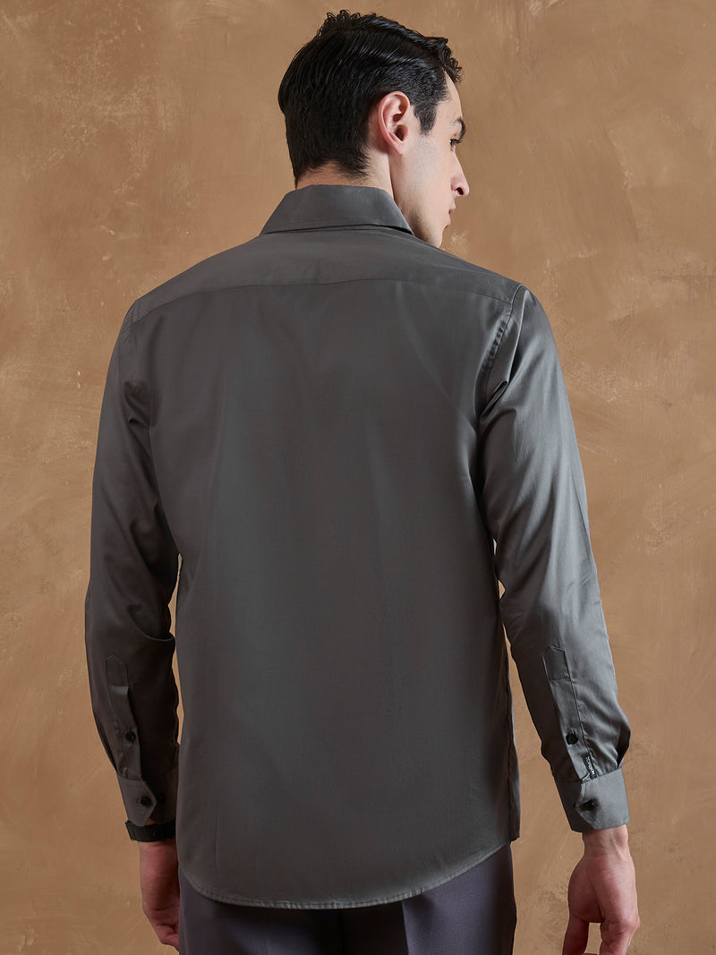 Dark Grey: Cooper Collar Shirt