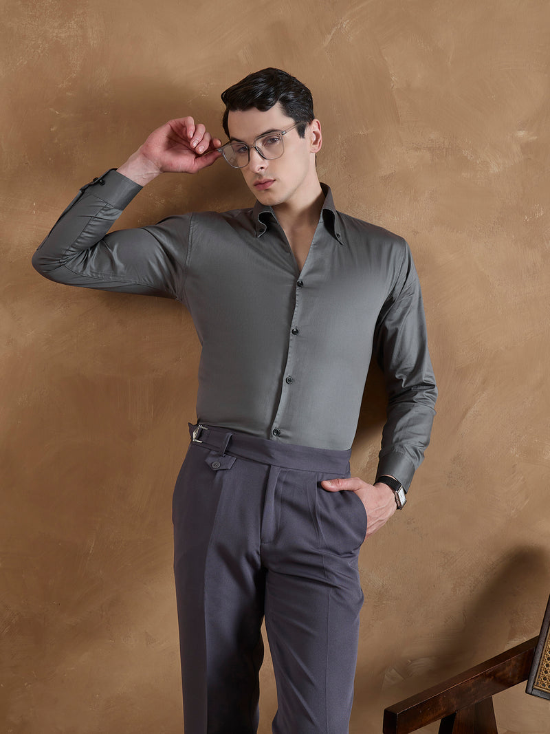 Dark Grey: Cooper Collar Shirt