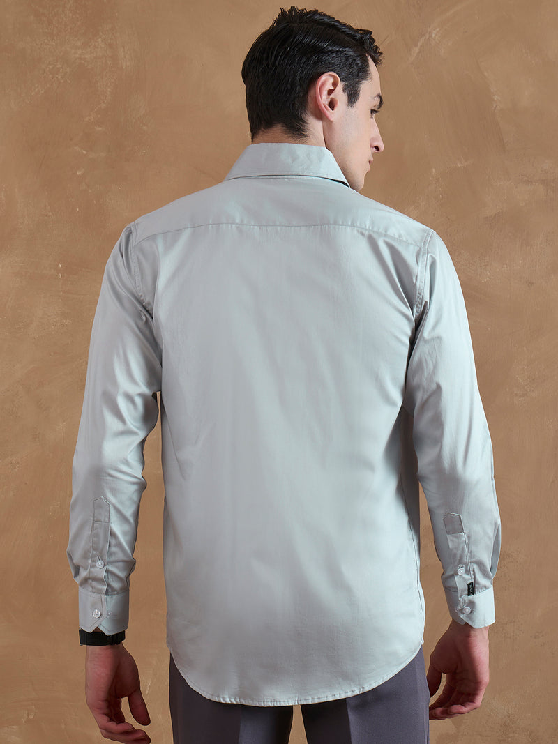 Light Grey: Cooper Collar Shirt