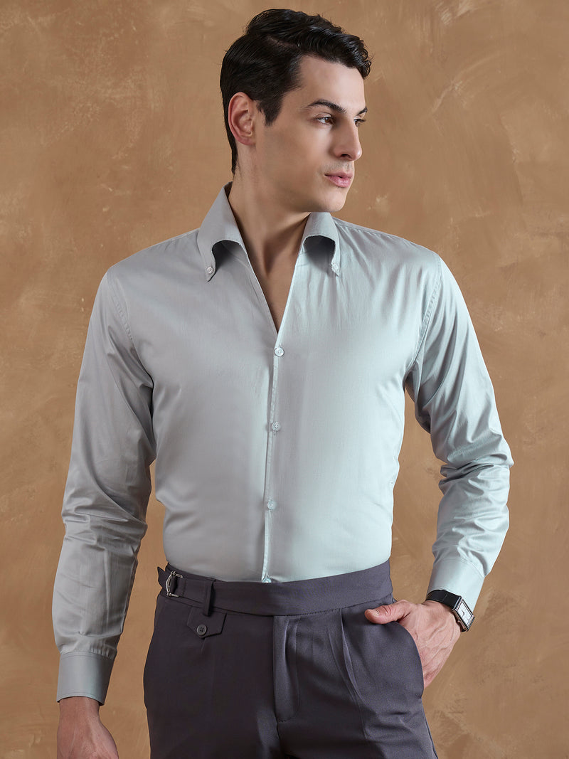 Light Grey: Cooper Collar Shirt