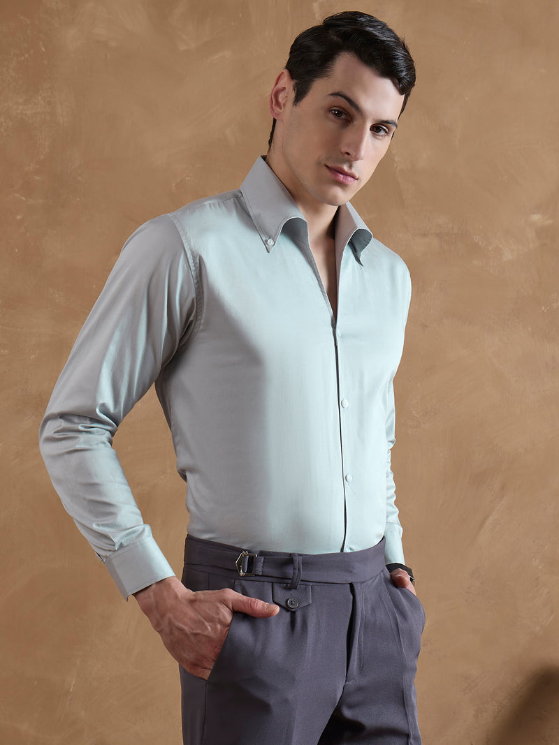Light Grey: Cooper Collar Shirt