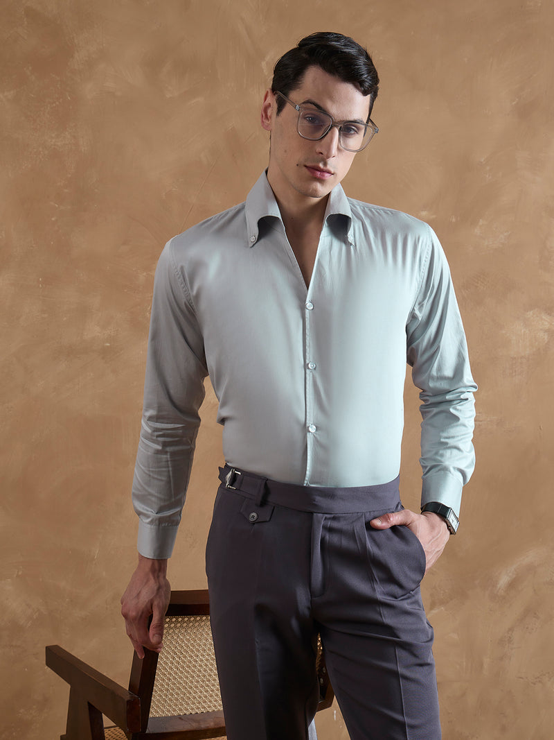 Light Grey: Cooper Collar Shirt