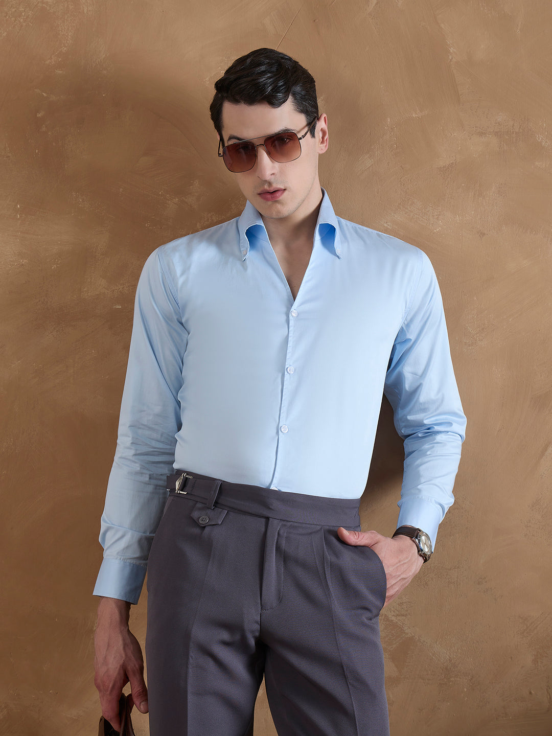 Light Blue: Cooper Collar Shirt