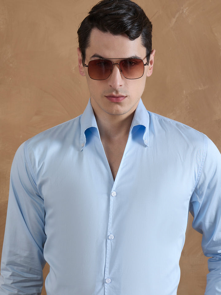 Light Blue: Cooper Collar Shirt