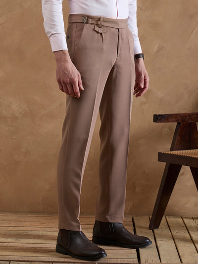 Choco Brown: Adjustable Fastening Gurkha Trouser