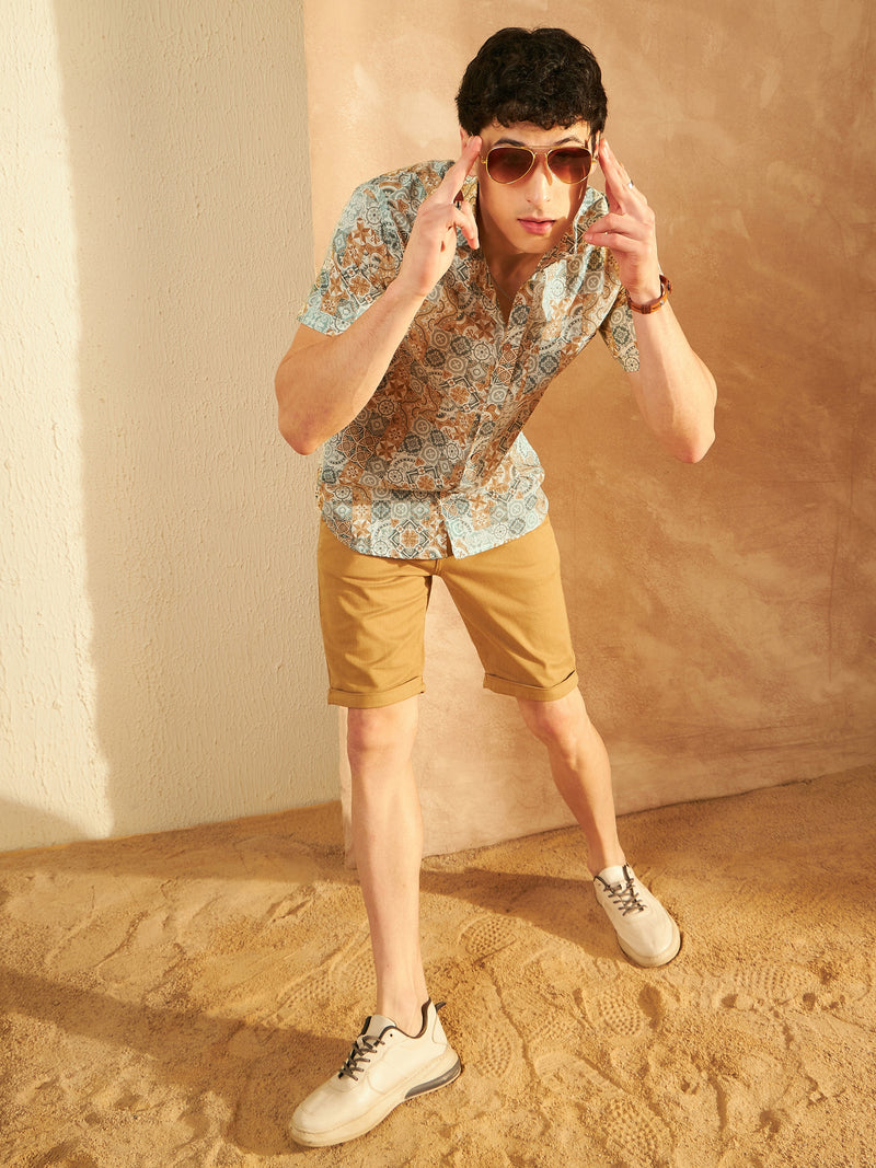 Block Printed Cotton Shirt