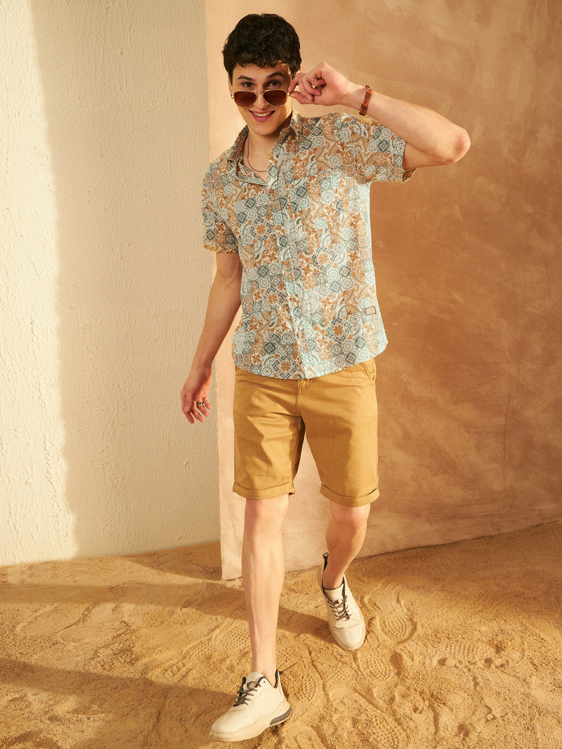 Block Printed Cotton Shirt