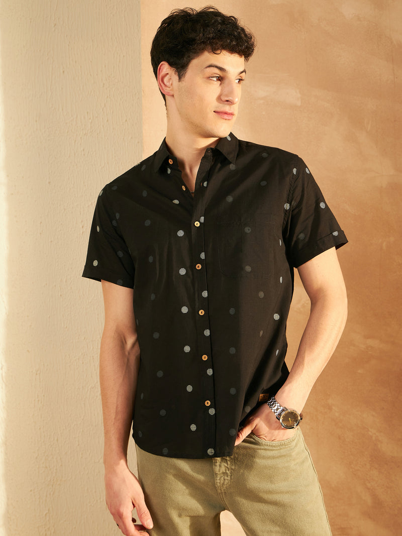Polka Dots Cotton Shirt