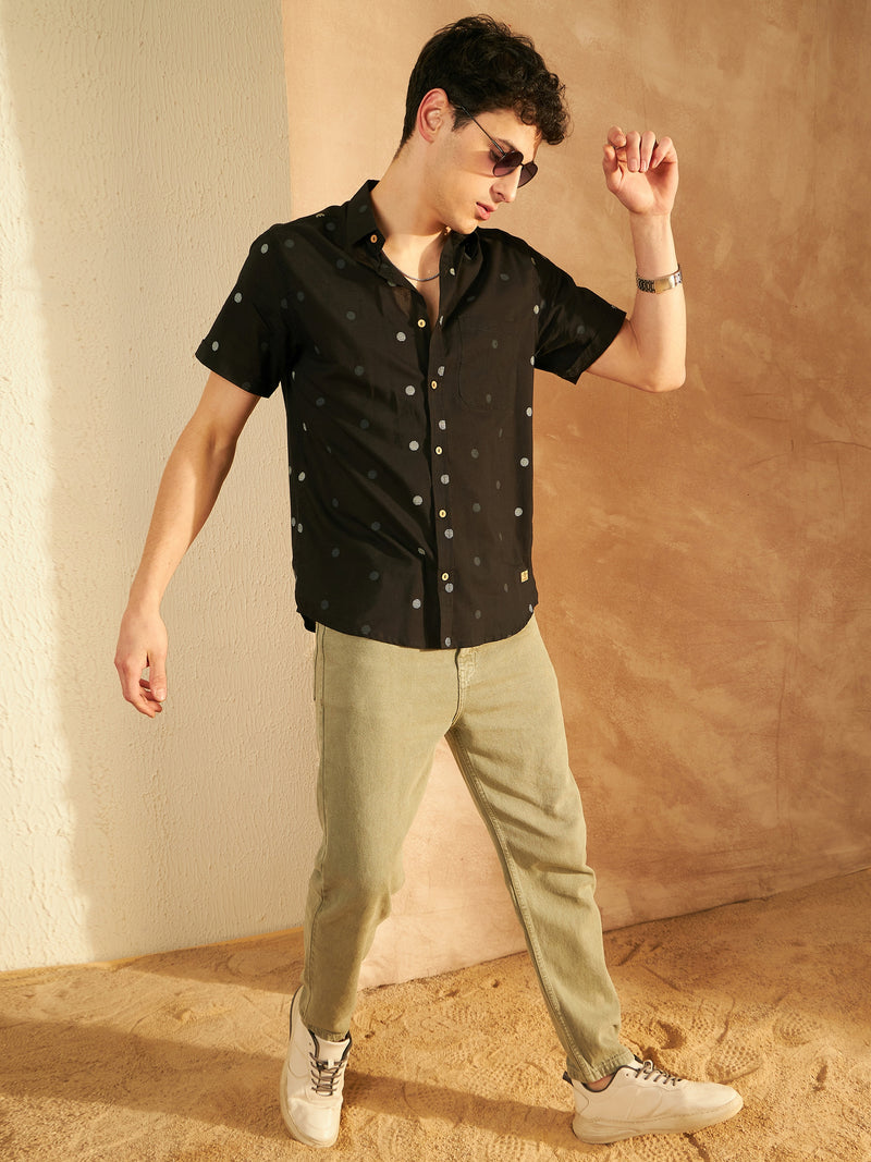 Polka Dots Cotton Shirt