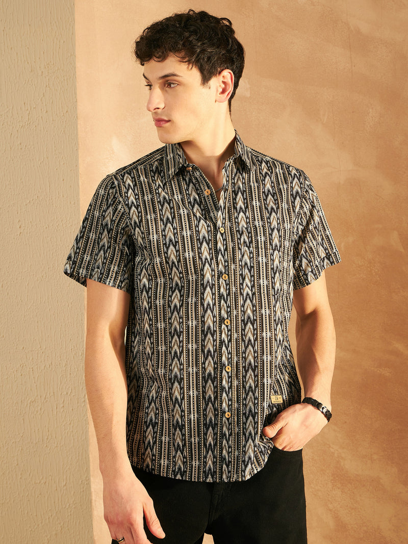Block Printed Cotton Shirt