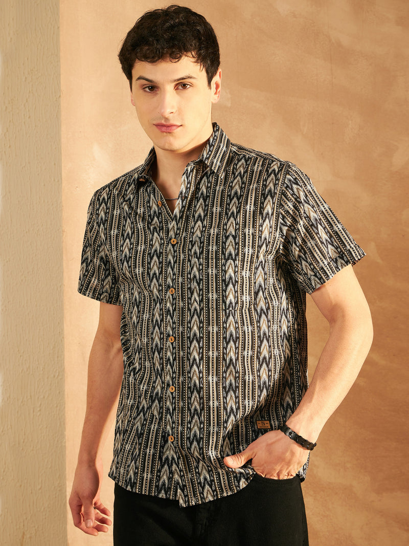 Block Printed Cotton Shirt
