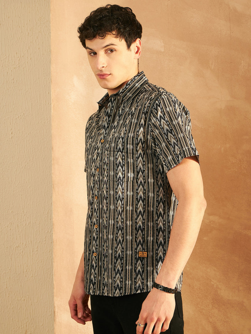 Block Printed Cotton Shirt