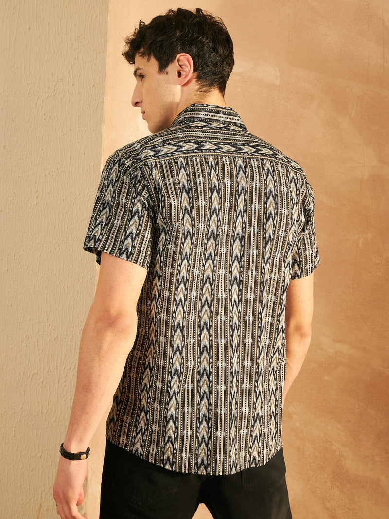 Block Printed Cotton Shirt