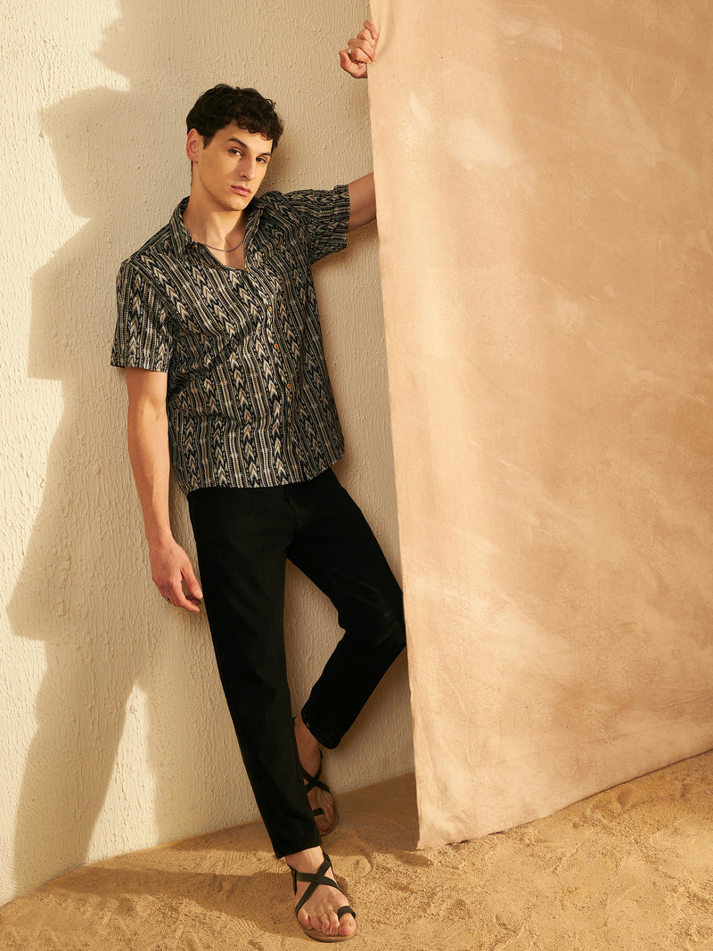 Block Printed Cotton Shirt