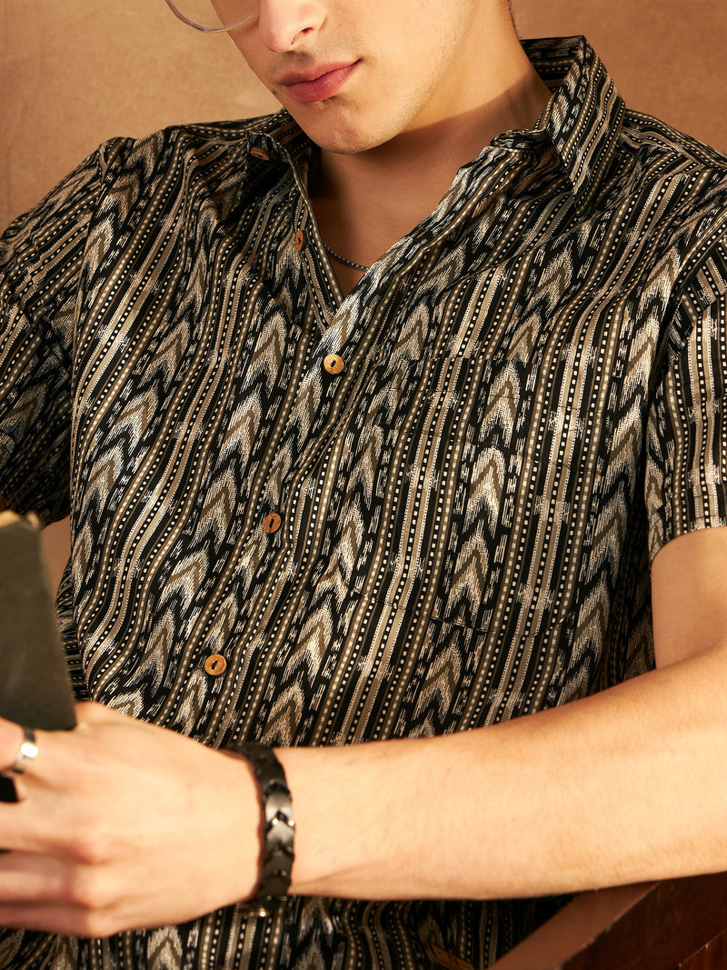 Block Printed Cotton Shirt
