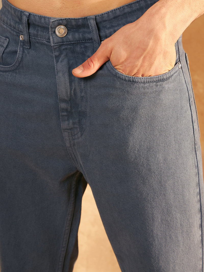 Dark Grey: Mom Fit Jeans