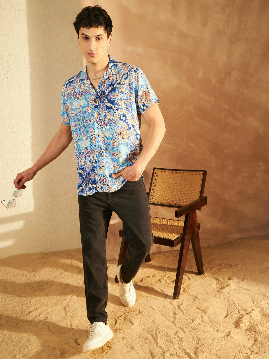 DENNISON Blue Jaipur Printed Shirt