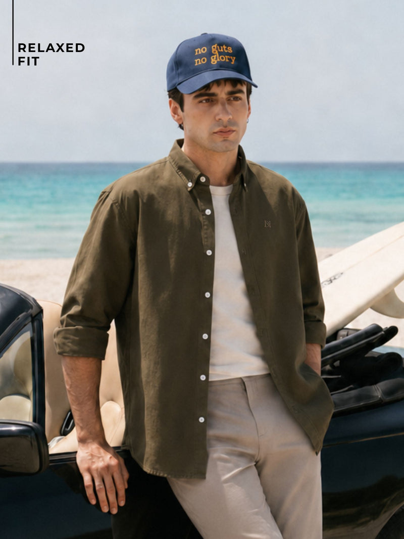 Solid Relaxed Casual Shirt