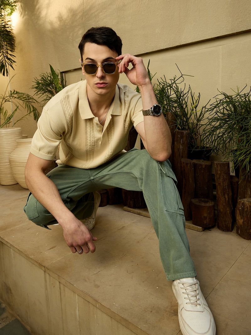 Mint Green: Korean Baggy Cargo Jeans