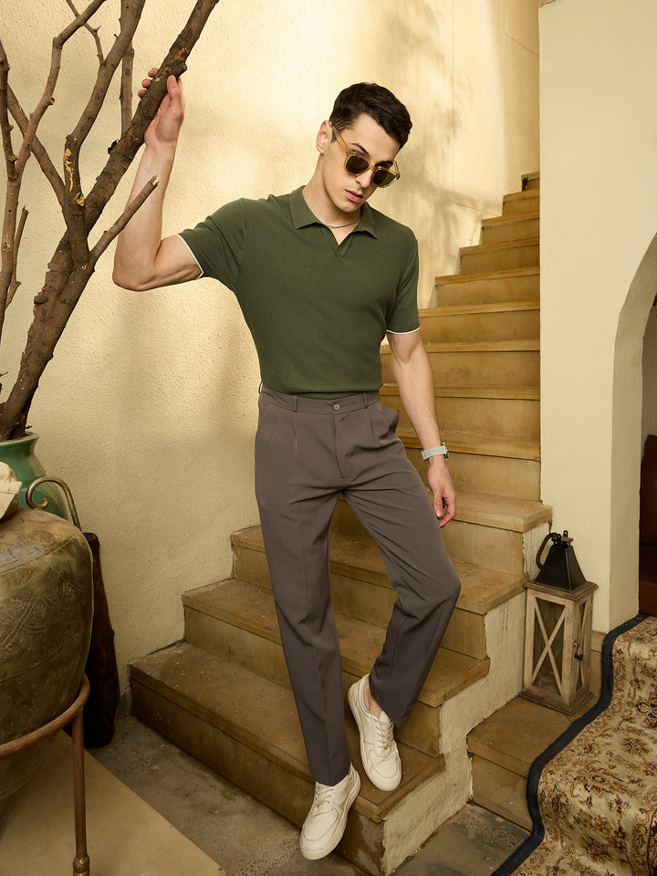 Steel Grey: Baggy Fit Korean Trouser