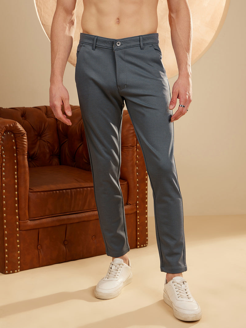 Steel Blue: Stretchable Chinos