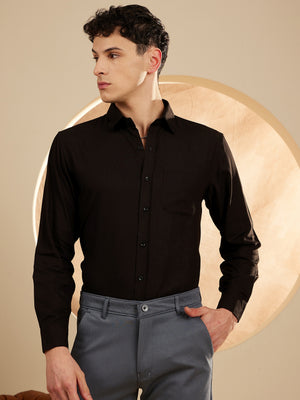 Black: Formal Wrinkle Free Shirt