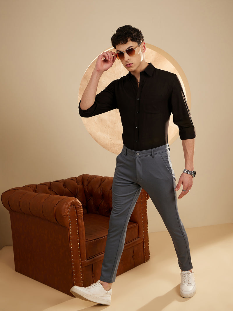 Black: Formal Wrinkle Free Shirt