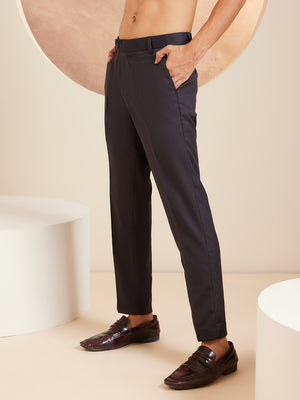 DENNISON Men Smart Tapered Fit Easy Wash Trousers