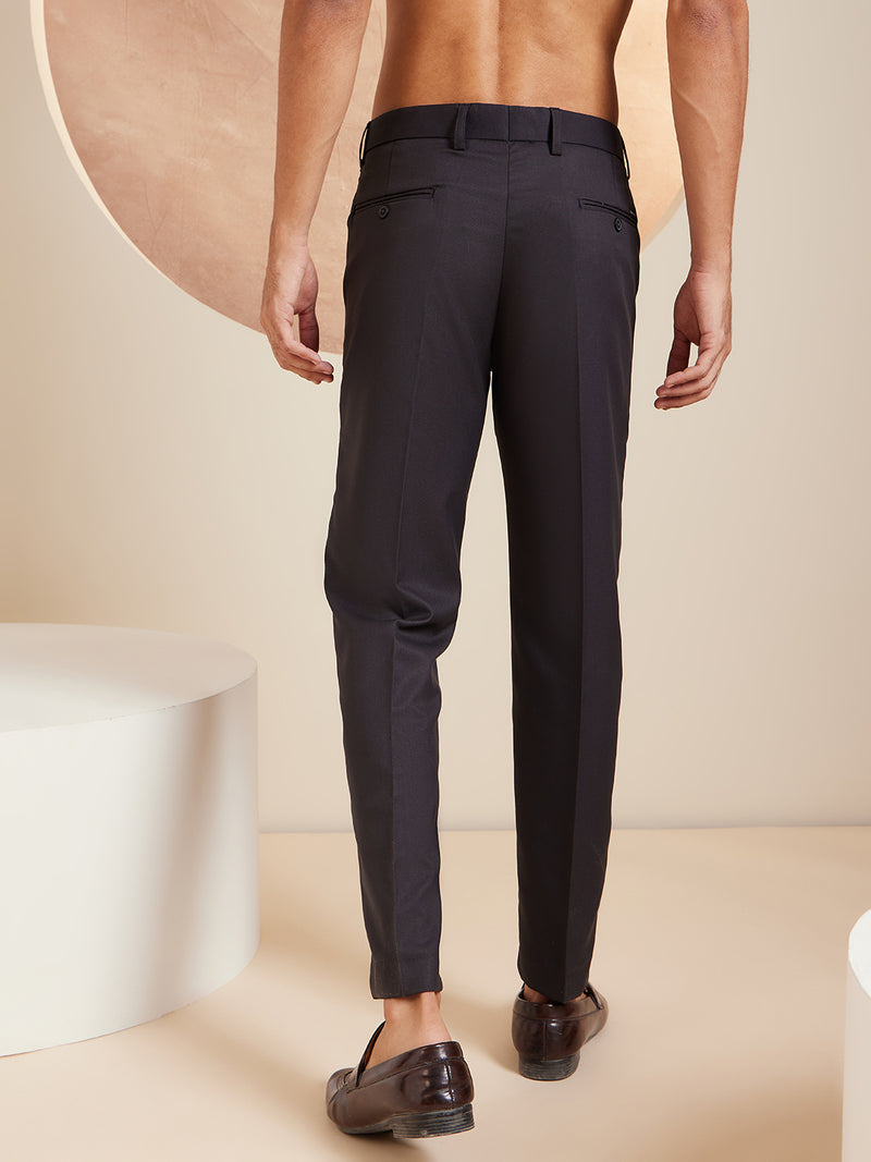 DENNISON Men Smart Tapered Fit Easy Wash Trousers
