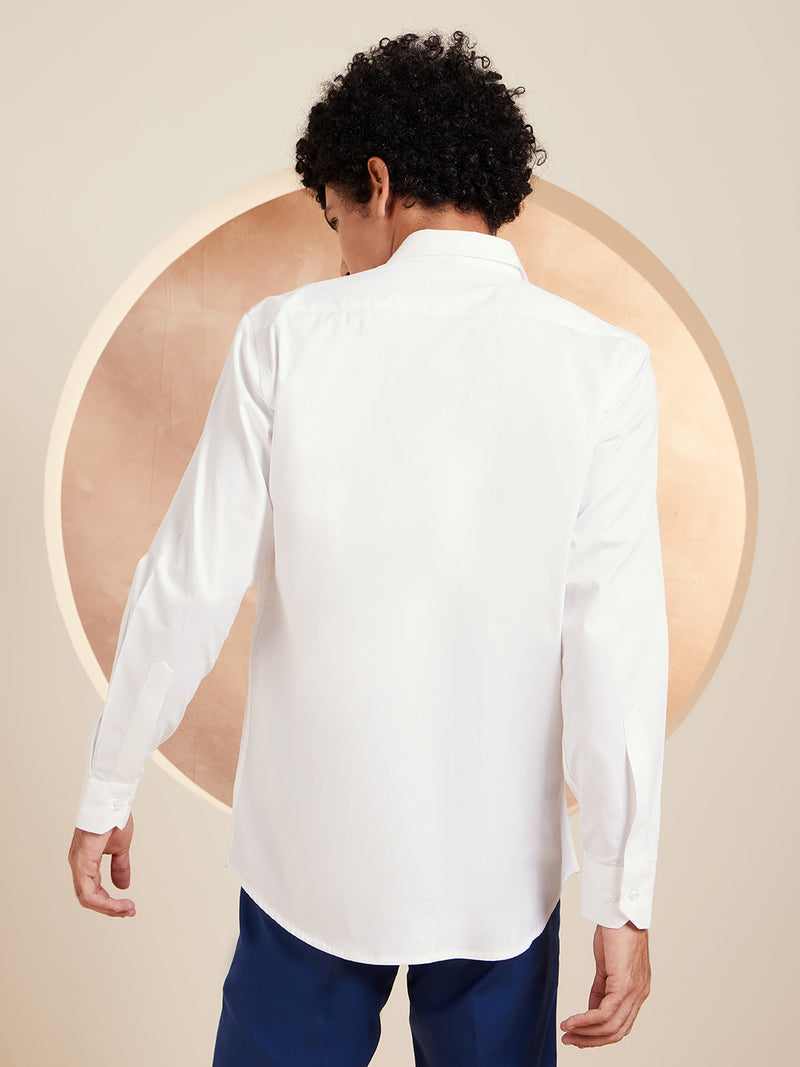 White Pure: Cotton Formal Shirt